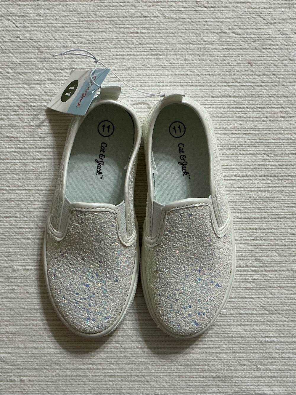 Cat & Jack Madigan Glitter Slip-On Sneakers
